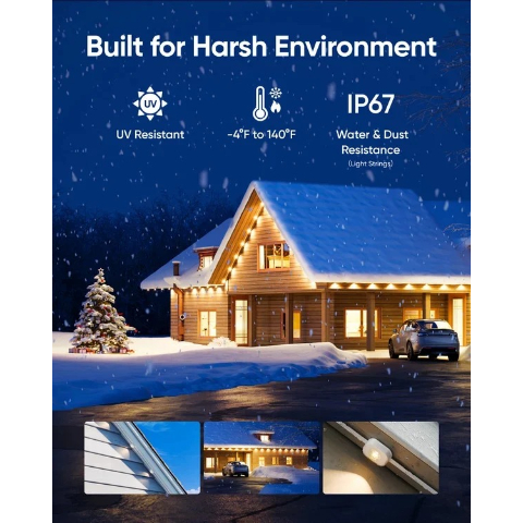 🎅 Early Christmas 49%OFF - Smart Rainbow LED Permanent Outdoor Light - Smartlight 🎁